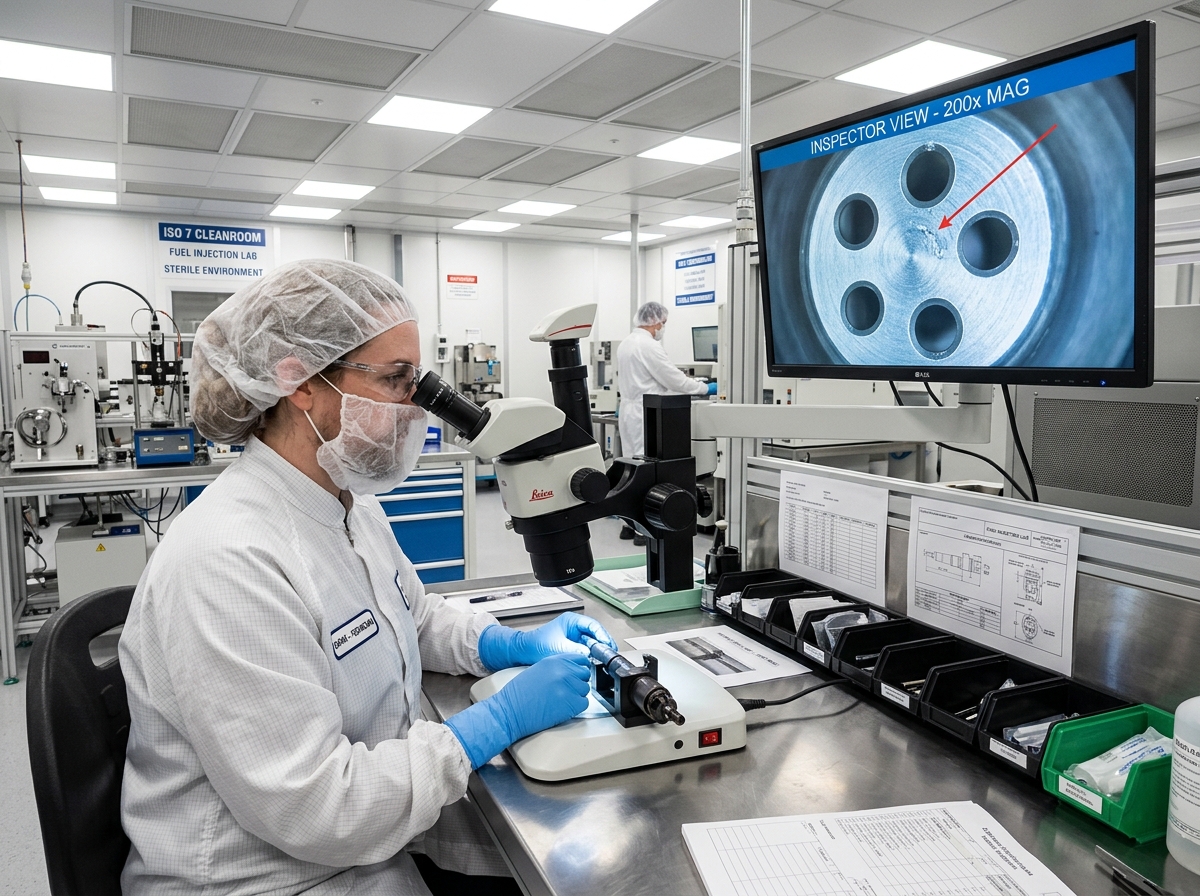 Microscopio óptico de toberas